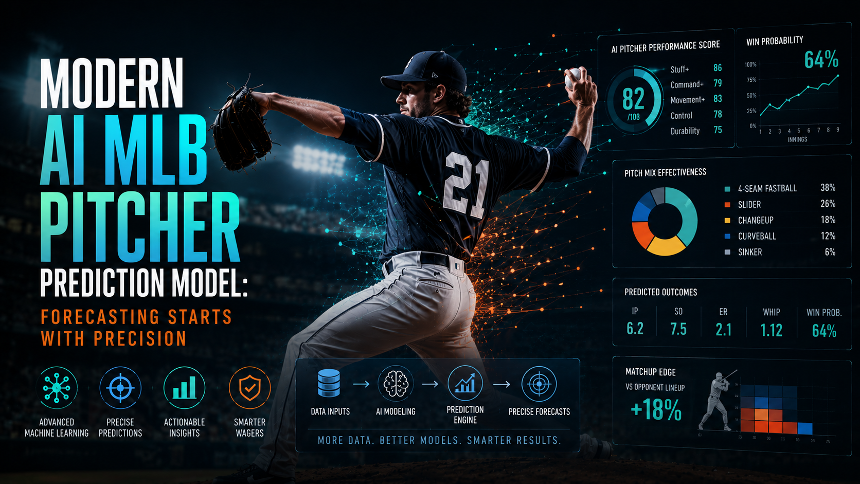 Modern AI MLB Pitcher Prediction Model: Forecasting Starts with Precision