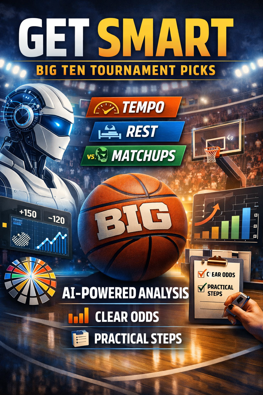 Big Ten Basketball Conference Tournament Prediction Model - How to model Big Ten tourney odds