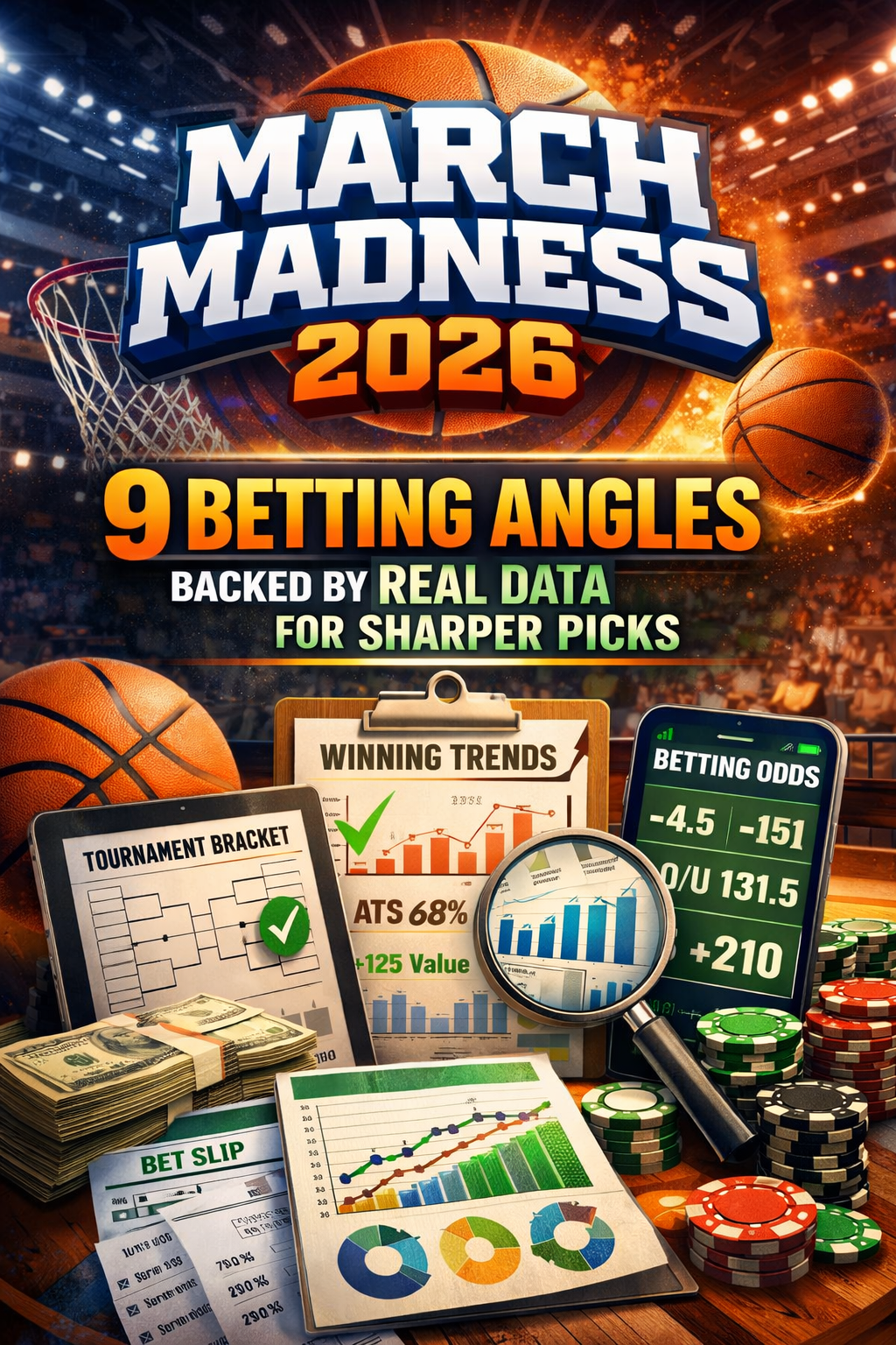March Madness 2026: 9 Betting Angles Backed by Real Data for Sharper Picks
