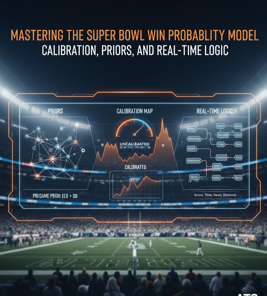Mastering the Super Bowl Win Probability Model: Calibration, Priors, and Real-Time Logic